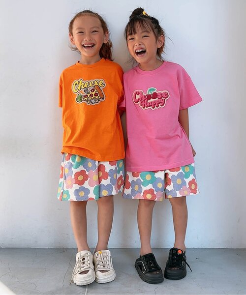 BREEZE（ブリーズ）の「【ジュニア対応】イロイロ柄ハーフパンツ（その他パンツ・キッズ・グリーン/レッド/ネイビー/ブラック/レインボー/ピンク/オレンジ/ベージュ・80/120/90/130/140/100/110）」の14枚目の写真