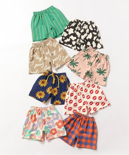 BREEZE（ブリーズ）の「【ジュニア対応】イロイロ柄ハーフパンツ（その他パンツ・キッズ・グリーン/レッド/ネイビー/ブラック/レインボー/ピンク/オレンジ/ベージュ・80/120/90/130/140/100/110）」の17枚目の写真