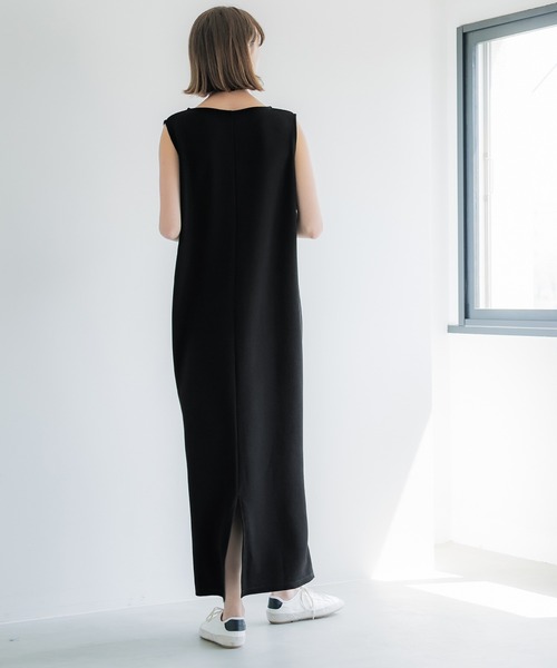 coca（coca）（コカ）の「エンボスボートネックマキシワンピース（ワンピース・レディース・ブラウン/ブラック・L/S/M）」の14枚目の写真