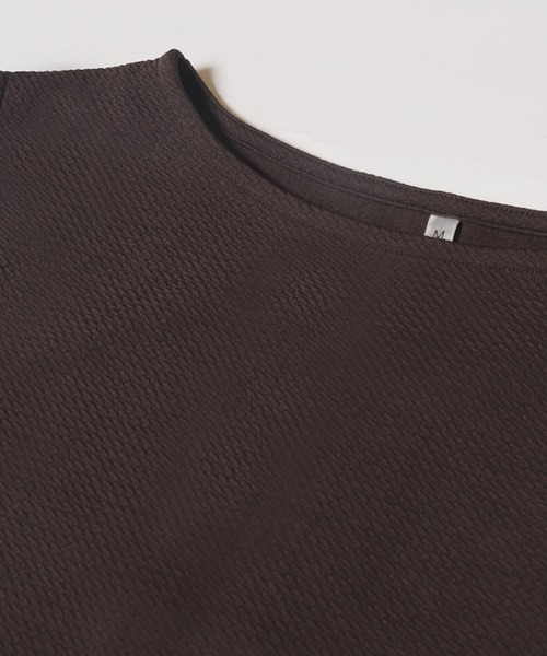 coca（coca）（コカ）の「エンボスボートネックマキシワンピース（ワンピース・レディース・ブラウン/ブラック・L/S/M）」の18枚目の写真