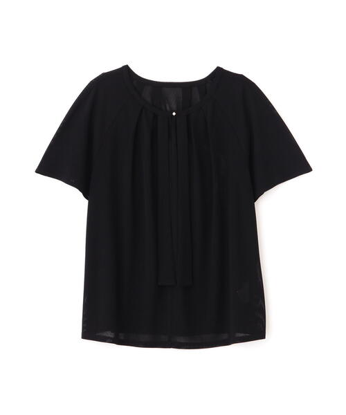 PINKY&DIANNE（ピンキーアンドダイアン）の「◆シアーストライプブラウス（Tシャツ/カットソー・レディース・ブラック/ベージュ系その他3/レッド・38）」の4枚目の写真