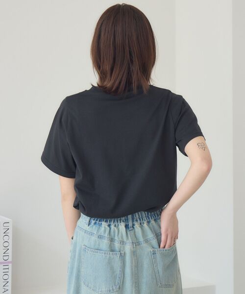 RETRO GIRL(レトロガール)の「花刺繍チビTEE(Tシャツ/カットソー・レディース・ライトグレー/ブラック/オフホワイト・FREE)」の22枚目の写真