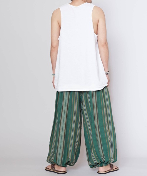 チャイハネ（チャイハネ）の「【チャイハネ】ボヘロMEN'Sタンクトップ（タンクトップ・メンズ・マスタード/ホワイト/ブラック/ライトブルー・FREE）」の7枚目の写真