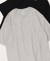 【JEMORGAN / ジェーイーモーガン】フットボール切替ワッフル5分袖Tシャツ