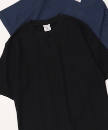 【JEMORGAN / ジェーイーモーガン】フットボール切替ワッフル5分袖Tシャツ