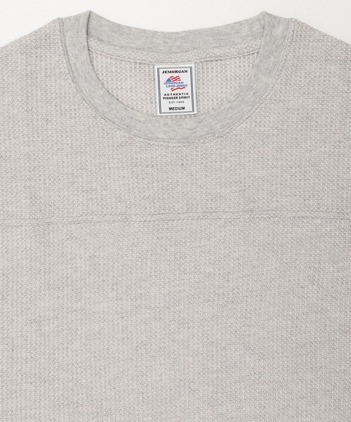 JEMORGAN（ジェーイーモーガン）の「【JEMORGAN / ジェーイーモーガン】フットボール切替ワッフル5分袖Tシャツ（Tシャツ/カットソー・メンズ・グレー/ネイビー/ブラック/ホワイト・M/L/XL）」の13枚目の写真