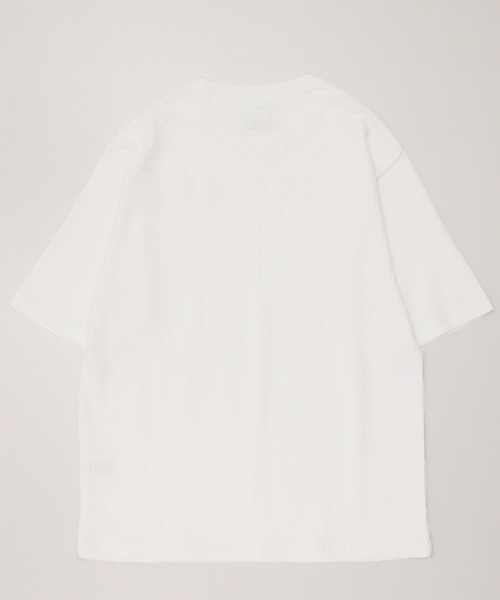 JEMORGAN（ジェーイーモーガン）の「【JEMORGAN / ジェーイーモーガン】フットボール切替ワッフル5分袖Tシャツ（Tシャツ/カットソー・メンズ・グレー/ネイビー/ブラック/ホワイト・M/L/XL）」の6枚目の写真