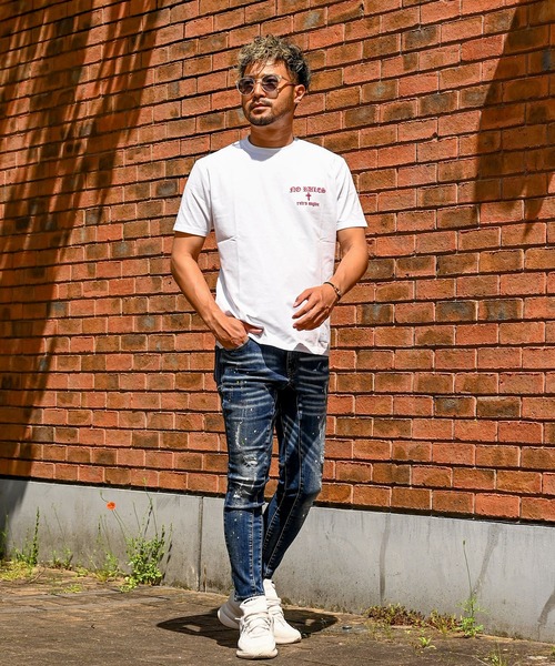 adamsJUGGLER(アダムスジャグラー)の「RTEGレッド/Cティー(Tシャツ/カットソー・メンズ・ホワイト/ブラック・S/M/L/XL/XXL)」の4枚目の写真