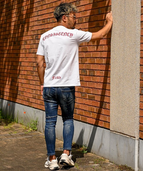 adamsJUGGLER(アダムスジャグラー)の「RTEGレッド/Cティー(Tシャツ/カットソー・メンズ・ホワイト/ブラック・S/M/L/XL/XXL)」の6枚目の写真