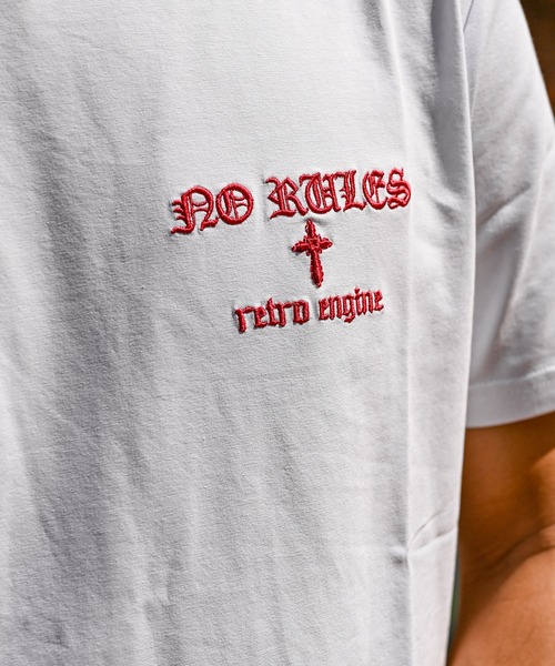 adamsJUGGLER(アダムスジャグラー)の「RTEGレッド/Cティー(Tシャツ/カットソー・メンズ・ホワイト/ブラック・S/M/L/XL/XXL)」の13枚目の写真