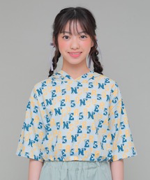 PERSON'S collection（パーソンズコレクション）の「コットン100％　総柄バルーン半袖パーカー（パーカー）」