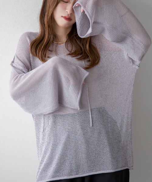 楽天市場】【mily bilet】 トップス ニット レディース 透かし