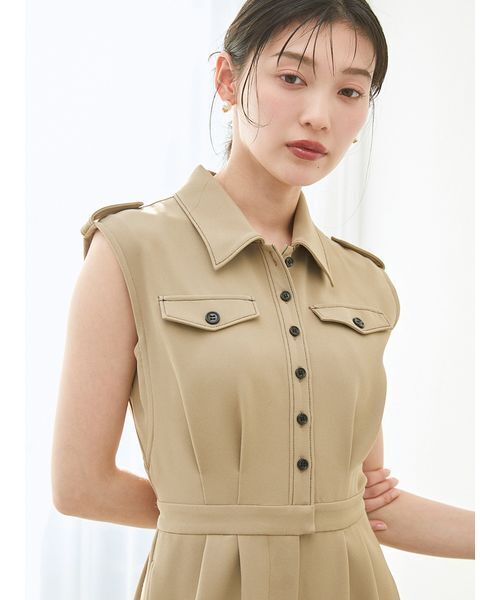 SNIDEL（スナイデル）の「トレンチディテールオールインワン
