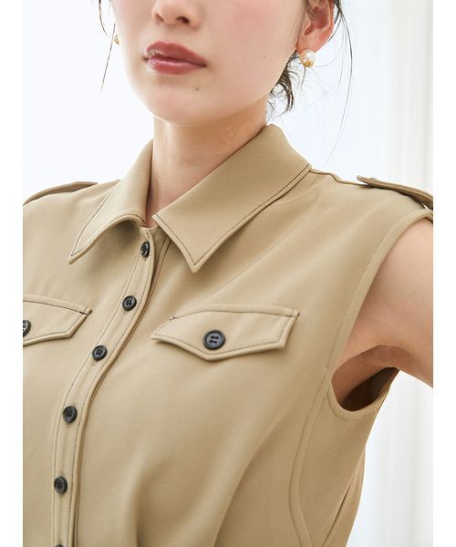 SNIDEL（スナイデル）の「トレンチディテールオールインワン（つなぎ/オールインワン・レディース・チャコールグレー/アイボリー/ベージュ・0/1）」の21枚目の写真