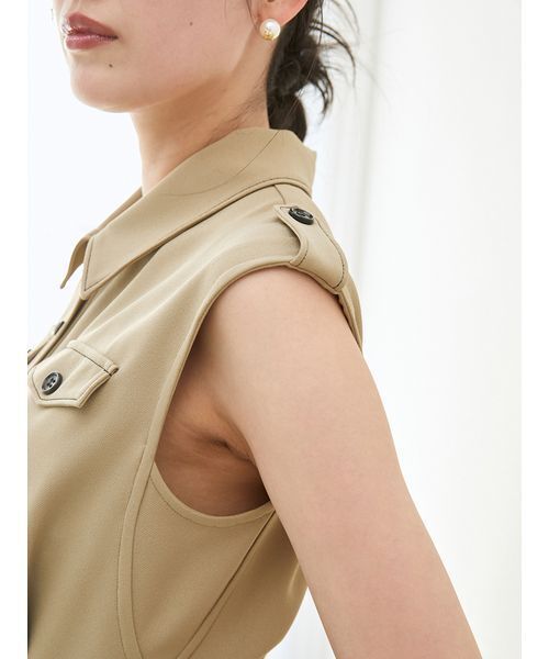 SNIDEL（スナイデル）の「トレンチディテールオールインワン（つなぎ/オールインワン・レディース・チャコールグレー/アイボリー/ベージュ・0/1）」の22枚目の写真