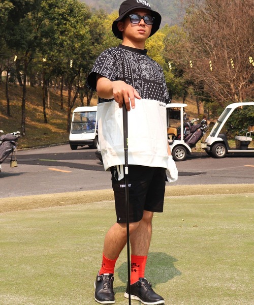 LUXE/R GOLF(ラグジュ ゴルフ)の「(RM)【LUXE/R GOLF】ストレッチ クロス サイドライン ショート カーゴパンツ(カーゴパンツ・メンズ・チャコールグレー/カーキ/ベージュ/ブラック・L/XL/M)」の6枚目の写真