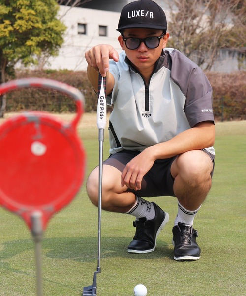 LUXE/R GOLF(ラグジュ ゴルフ)の「(RM)【LUXE/R GOLF】ストレッチ クロス サイドライン ショート カーゴパンツ(カーゴパンツ・メンズ・チャコールグレー/カーキ/ベージュ/ブラック・L/XL/M)」の9枚目の写真