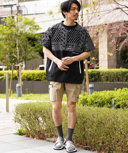 LUXE/R GOLF(ラグジュ ゴルフ)の「(RM)【LUXE/R GOLF】ストレッチ クロス サイドライン ショート カーゴパンツ(カーゴパンツ・メンズ・チャコールグレー/カーキ/ベージュ/ブラック・L/XL/M)」の15枚目の写真