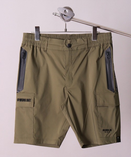 RM)【LUXE/R GOLF】ストレッチ クロス サイドライン ショート