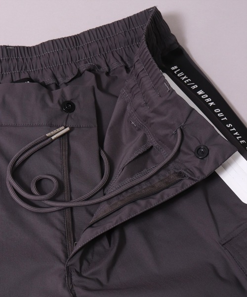 RM)【LUXE/R GOLF】ストレッチ クロス サイドライン ショート