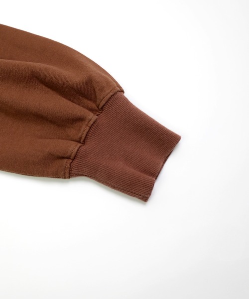 D.M.G.（ドミンゴ）の「[D.M.G / ディーエムジー] ベーシック裏毛 スウェットプルオーバー（スウェット・レディース・ブラウン/トップグレー・2/3）」の13枚目の写真