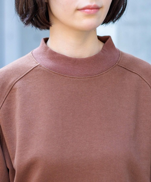 D.M.G.（ドミンゴ）の「[D.M.G / ディーエムジー] ベーシック裏毛 スウェットプルオーバー（スウェット・レディース・ブラウン/トップグレー・2/3）」の9枚目の写真