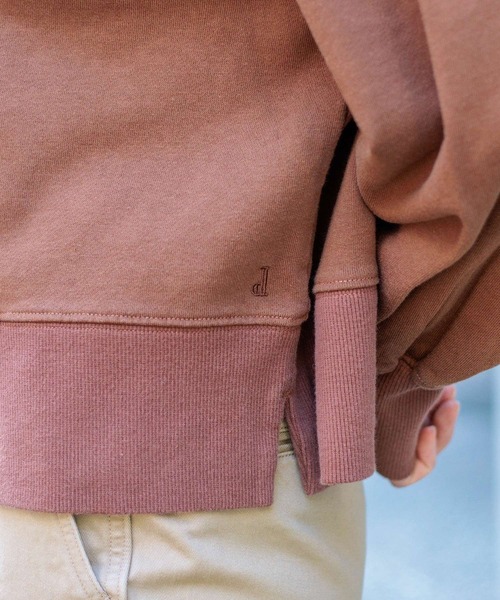 D.M.G.（ドミンゴ）の「[D.M.G / ディーエムジー] ベーシック裏毛 スウェットプルオーバー（スウェット・レディース・ブラウン/トップグレー・2/3）」の10枚目の写真