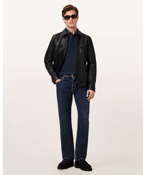 ALLSAINTS(オールセインツ)の「REFORM SHORT SLEEVE POLO SHIRT | REFORM 半袖 ポロシャツ(ポロシャツ・メンズ・ネイビー・S/M/XL)」の4枚目の写真