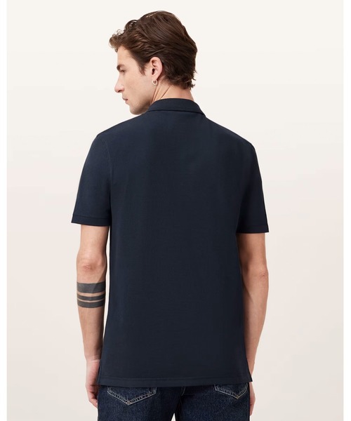 ALLSAINTS(オールセインツ)の「REFORM SHORT SLEEVE POLO SHIRT | REFORM 半袖 ポロシャツ(ポロシャツ・メンズ・ネイビー・S/M/XL)」の6枚目の写真