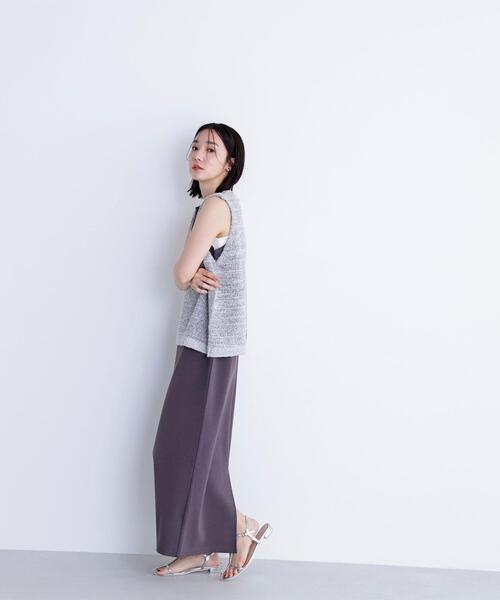 NATURAL BEAUTY BASIC(ナチュラルビューティーベーシック)の「◇Vネックニットベスト&ナローワンピース(ワンピース・レディース・ベージュ系その他/ブラック系その他/グレー系その他・MEDIUM/P/S)」の18枚目の写真