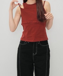 Enewd nina | 【zozo限定】スリーブレス レイヤード風 キャミソールTシャツ(キャミソール)