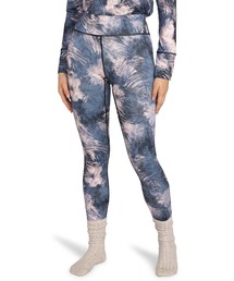 DAYBREAK BRUSHED PAN /ロキシー総柄スキースノーボード吸湿速乾ストレッチレイヤー・インナー
