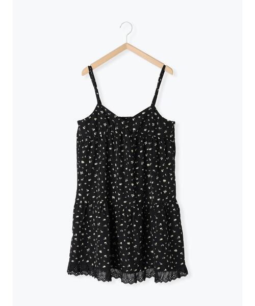 ehka sopo（エヘカソポ）の「◎小花柄ミニキャミワンピース（ワンピース・レディース・ベージュ/ブラック/オフホワイト・F）」の15枚目の写真