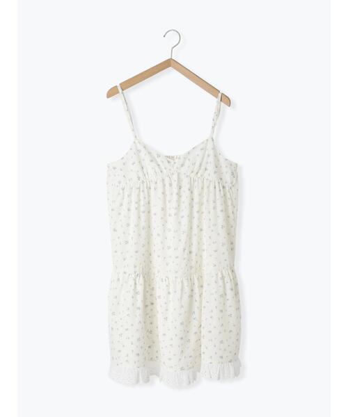 ehka sopo（エヘカソポ）の「◎小花柄ミニキャミワンピース（ワンピース・レディース・ベージュ/ブラック/オフホワイト・F）」の14枚目の写真