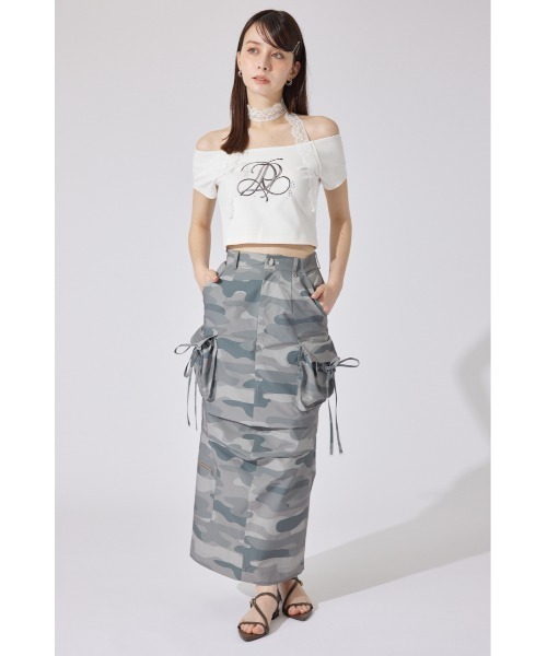 tシャツ 「AKB48 千葉恵里さん着用」ツーウェイオフショルTシャツ 夏服 レディース rienda tシャツ 「AKB48 千葉恵里さん着用」ツーウェイ