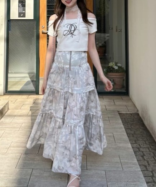 AKB48 千葉恵里さん着用】ツーウェイオフショルTシャツ 夏服（T