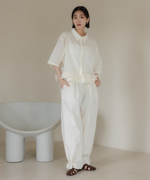 LOWRYS FARM（ローリーズファーム）の「２ＷＡＹリボンタックパンツ　525970（その他パンツ・レディース・イエロー/アイボリー/ブラック・FREE）」の17枚目の写真