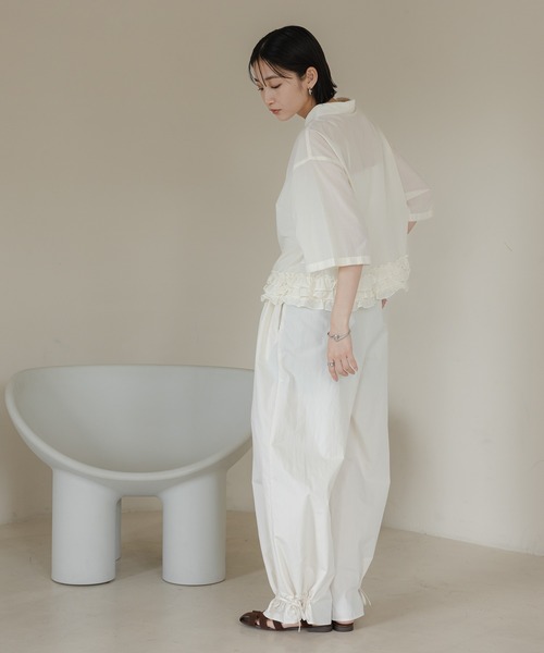 LOWRYS FARM（ローリーズファーム）の「２ＷＡＹリボンタックパンツ　525970（その他パンツ・レディース・イエロー/アイボリー/ブラック・FREE）」の18枚目の写真