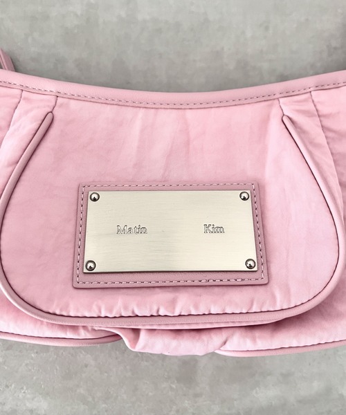 【新品未使用品】MATIN KIM ハンドバッグ ピンク 期間限定割引】 MATIN KIM リボン ハンドバッグ(全3色) HALF
