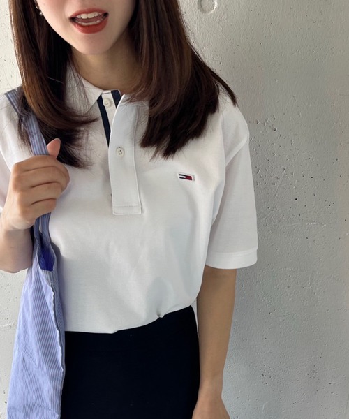 TOMMY HILFIGER（トミーヒルフィガー）の「【TOMMY HILFIGER】ポロシャツ　DM0DM15370（シャツ/ブラウス・メンズ・ネイビー/ブラック/ホワイト・XL/L/M）」の4枚目の写真