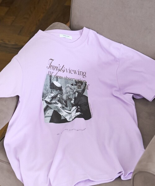 FREAK'S STORE(フリークスストア)の「Autumn Girls photo Tシャツ/フォトTシャツ(Tシャツ/カットソー・レディース・ブラウン/オフホワイト/ラベンダー・フリ-)」の3枚目の写真