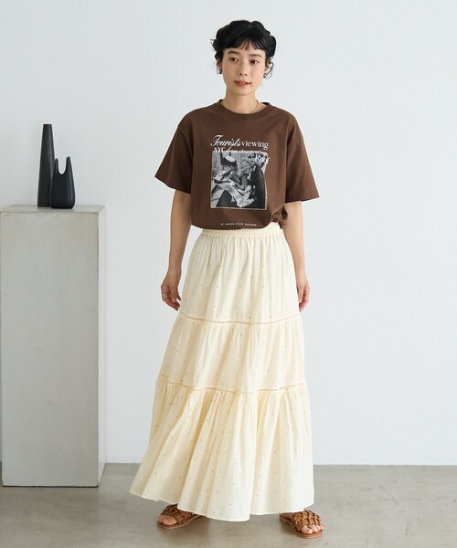 FREAK'S STORE(フリークスストア)の「Autumn Girls photo Tシャツ/フォトTシャツ(Tシャツ/カットソー・レディース・ブラウン/オフホワイト/ラベンダー・フリ-)」の5枚目の写真