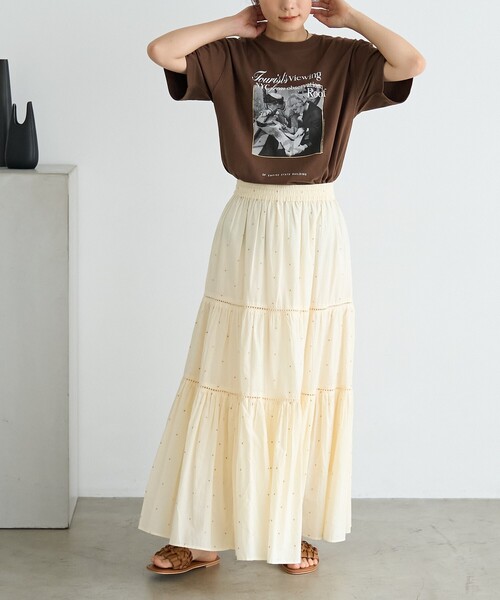FREAK'S STORE(フリークスストア)の「Autumn Girls photo Tシャツ/フォトTシャツ(Tシャツ/カットソー・レディース・ブラウン/オフホワイト/ラベンダー・フリ-)」の6枚目の写真