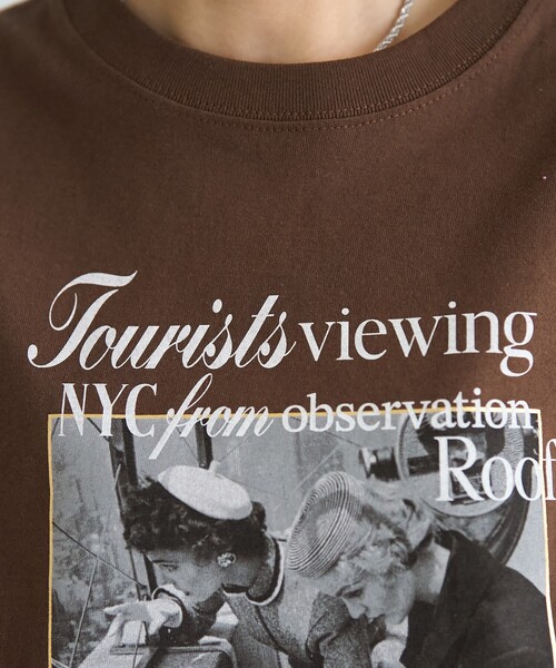 FREAK'S STORE(フリークスストア)の「Autumn Girls photo Tシャツ/フォトTシャツ(Tシャツ/カットソー・レディース・ブラウン/オフホワイト/ラベンダー・フリ-)」の11枚目の写真