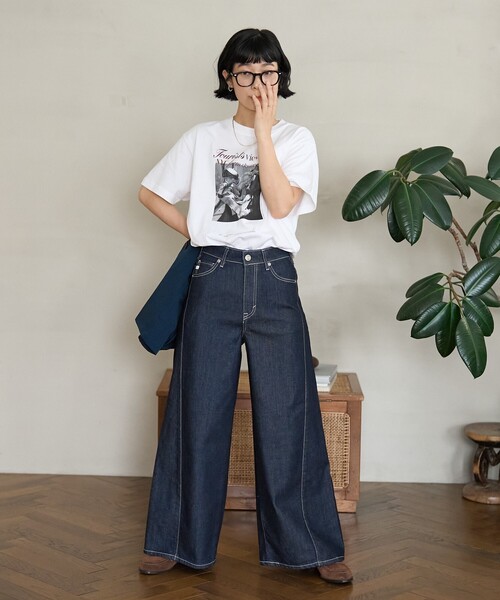 FREAK'S STORE(フリークスストア)の「Autumn Girls photo Tシャツ/フォトTシャツ(Tシャツ/カットソー・レディース・ブラウン/オフホワイト/ラベンダー・フリ-)」の13枚目の写真