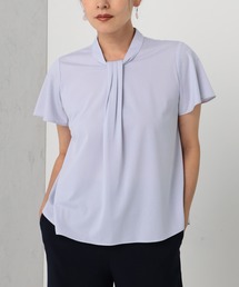 GALLORIA | 【キレメクシリーズ】吸汗速乾　マルチストレッチ　ボウタイブラウス(シャツ/ブラウス)