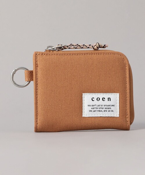 coen（コーエン）の「【ギフトにおすすめ】キャンバスPVCコインケース（コインケース・メンズ・ブラック/ブラウン/オフホワイト・FREE）」の3枚目の写真