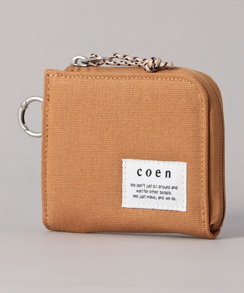 coen（コーエン）の「【ギフトにおすすめ】キャンバスPVCコインケース（コインケース・メンズ・ブラック/ブラウン/オフホワイト・FREE）」の4枚目の写真