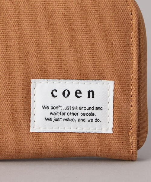 coen（コーエン）の「【ギフトにおすすめ】キャンバスPVCコインケース（コインケース・メンズ・ブラック/ブラウン/オフホワイト・FREE）」の9枚目の写真