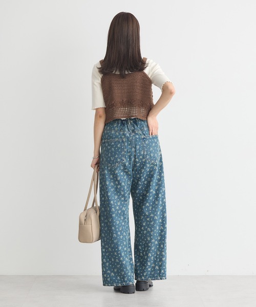 earth music&ecology（アースミュージックアンドエコロジー）の「フリンジニットビスチェ（ベスト・レディース・ブラック/ブラウン/アイボリー・FREE）」の15枚目の写真